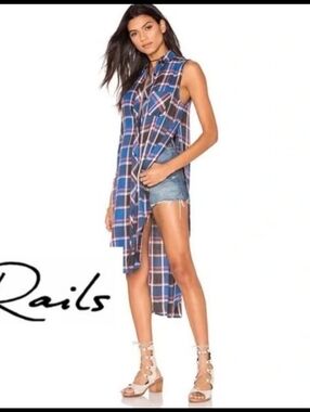 Rails Plaid Jordyn Tunic size M